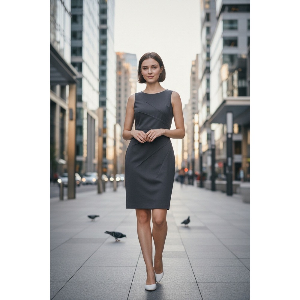 Calvin Klein Starburst Sheath Dress - Size 6 -‎ NWT